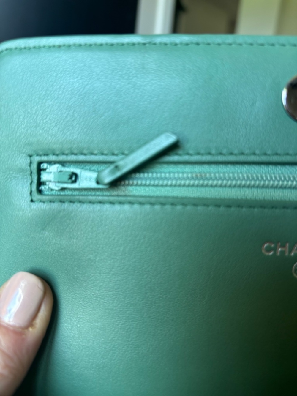 CHANEL Quilted Ombre Wallet On Chain Silver toned HW - Picture 11 of 16